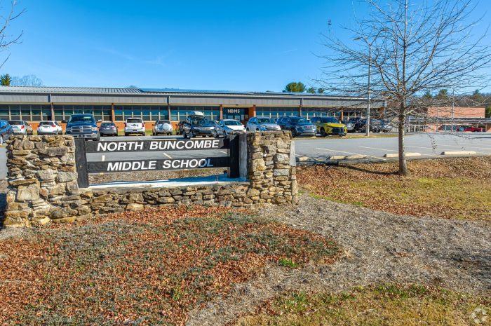 North Buncombe Middle School sign